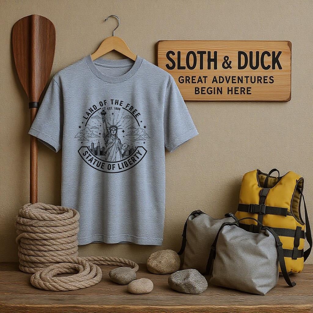 "Statue of Liberty" T-Shirt - S - Sloth & Duck