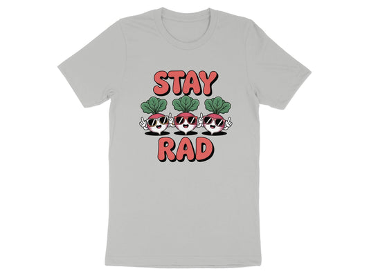 "Stay Rad" Cool Vegetables with Glasses Graphic T-Shirt - Adult - Sloth & Duck