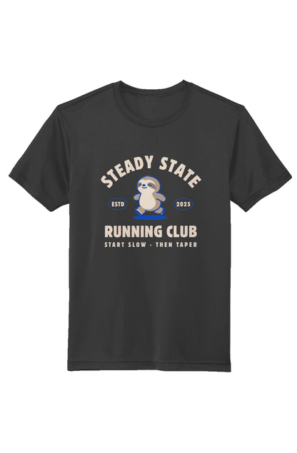 Steady State Running Club Performance T-Shirt - Black - Sloth & Duck
