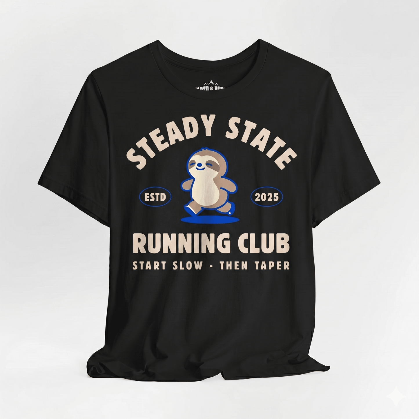 Steady State Running Club Performance T-Shirt - Black - Sloth & Duck