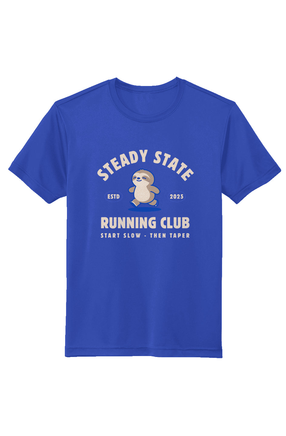 Steady State Running Club Performance T-Shirt - true royal - Sloth & Duck