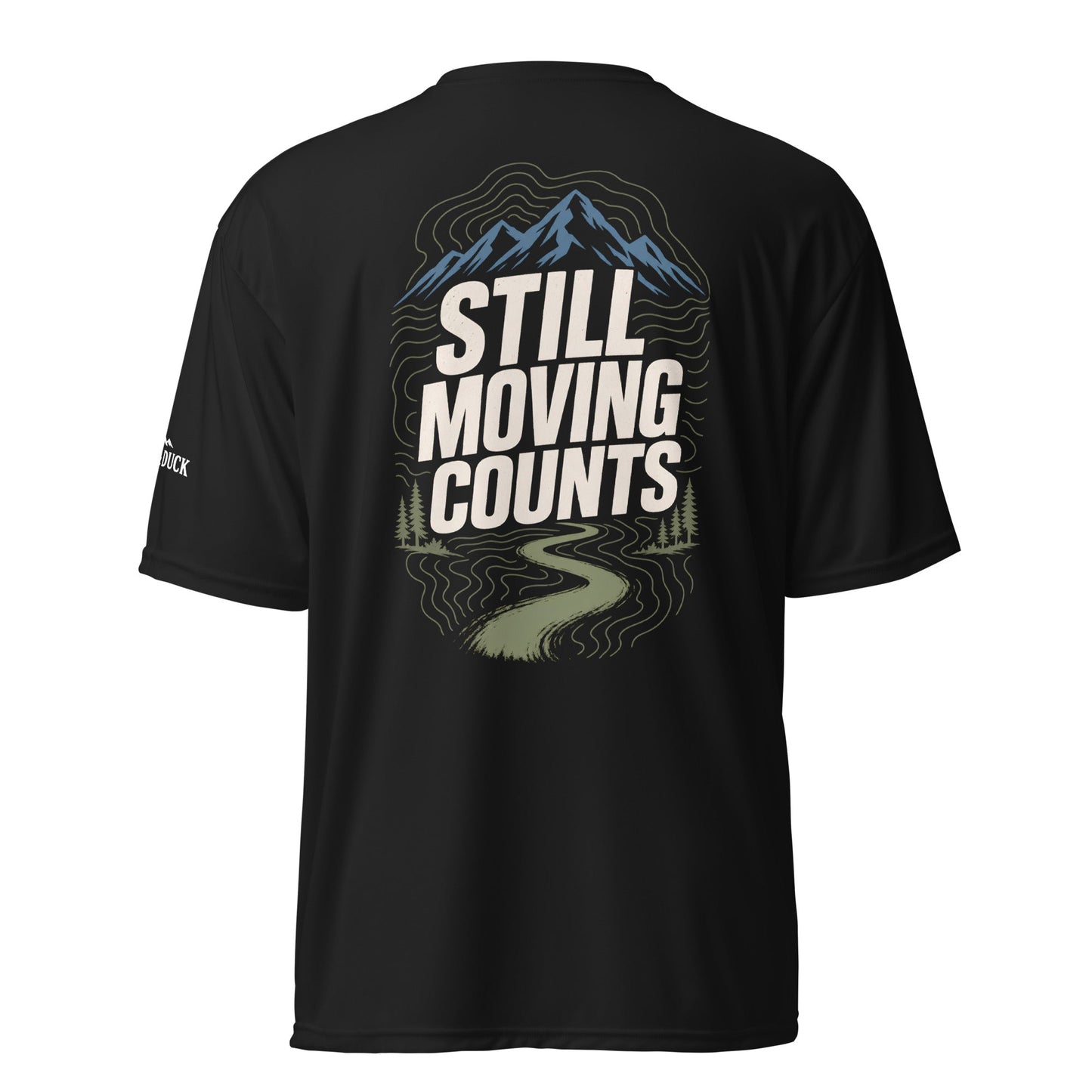 Still Moving Counts Performance T-Shirt -Black - Sloth & Duck