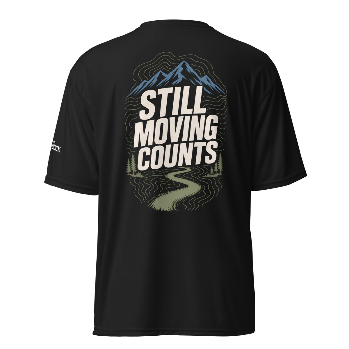 Still Moving Counts Performance T-Shirt -Black - Sloth & Duck