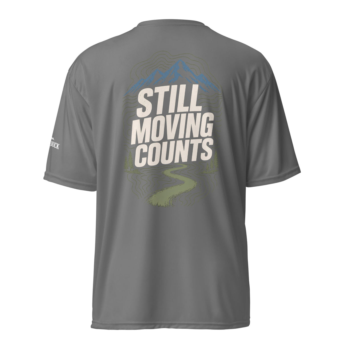 Still Moving Counts Performance T-Shirt -Graphite - Sloth & Duck