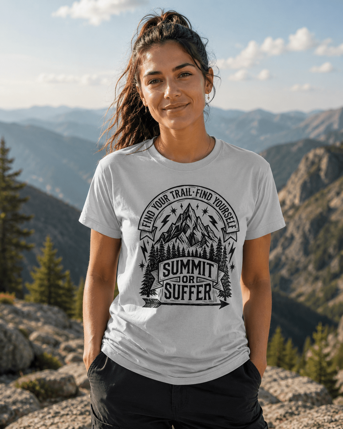Summit or Suffer Trail Runner T-Shirt - S - Sloth & Duck