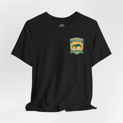 Take The Scenic Route Tee, Premium Vintage Mountain Graphic Shirt - Maroon - Sloth & Duck