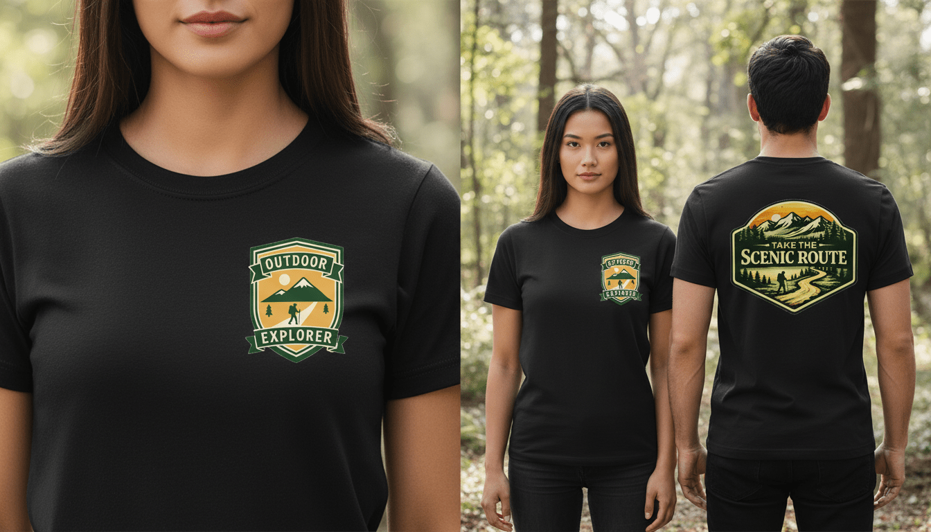 Take The Scenic Route Tee, Premium Vintage Mountain Graphic Shirt - White - Sloth & Duck