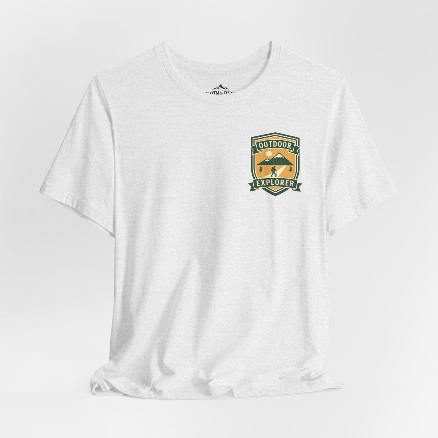Take The Scenic Route Tee, Premium Vintage Mountain Graphic Shirt - Ash - Sloth & Duck