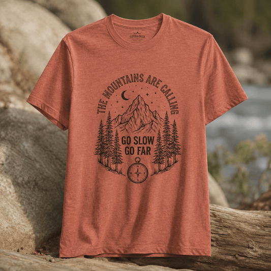 The Mountains Are Calling Trail T-Shirt - S - Sloth & Duck