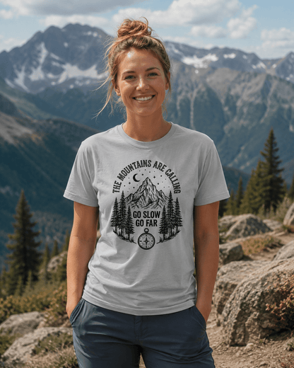 The Mountains Are Calling Trail T-Shirt - S - Sloth & Duck