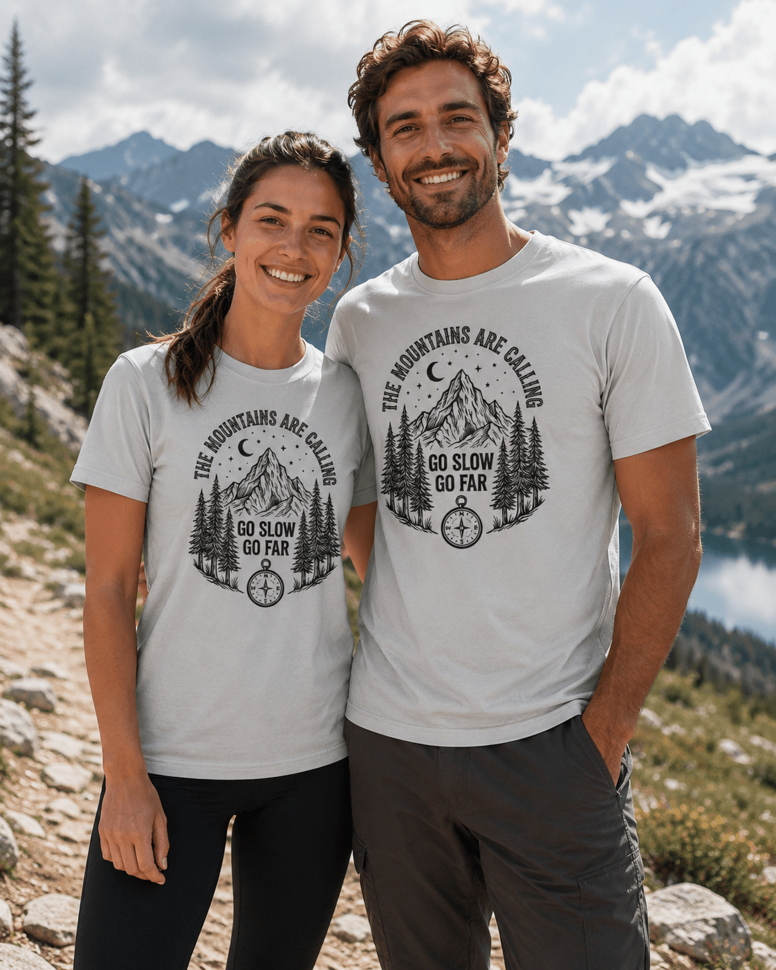 The Mountains Are Calling Trail T-Shirt - S - Sloth & Duck