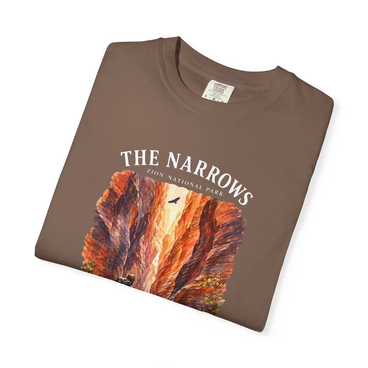 The Narrows Utah National Park Mountain T-Shirt -Espresso - Sloth & Duck