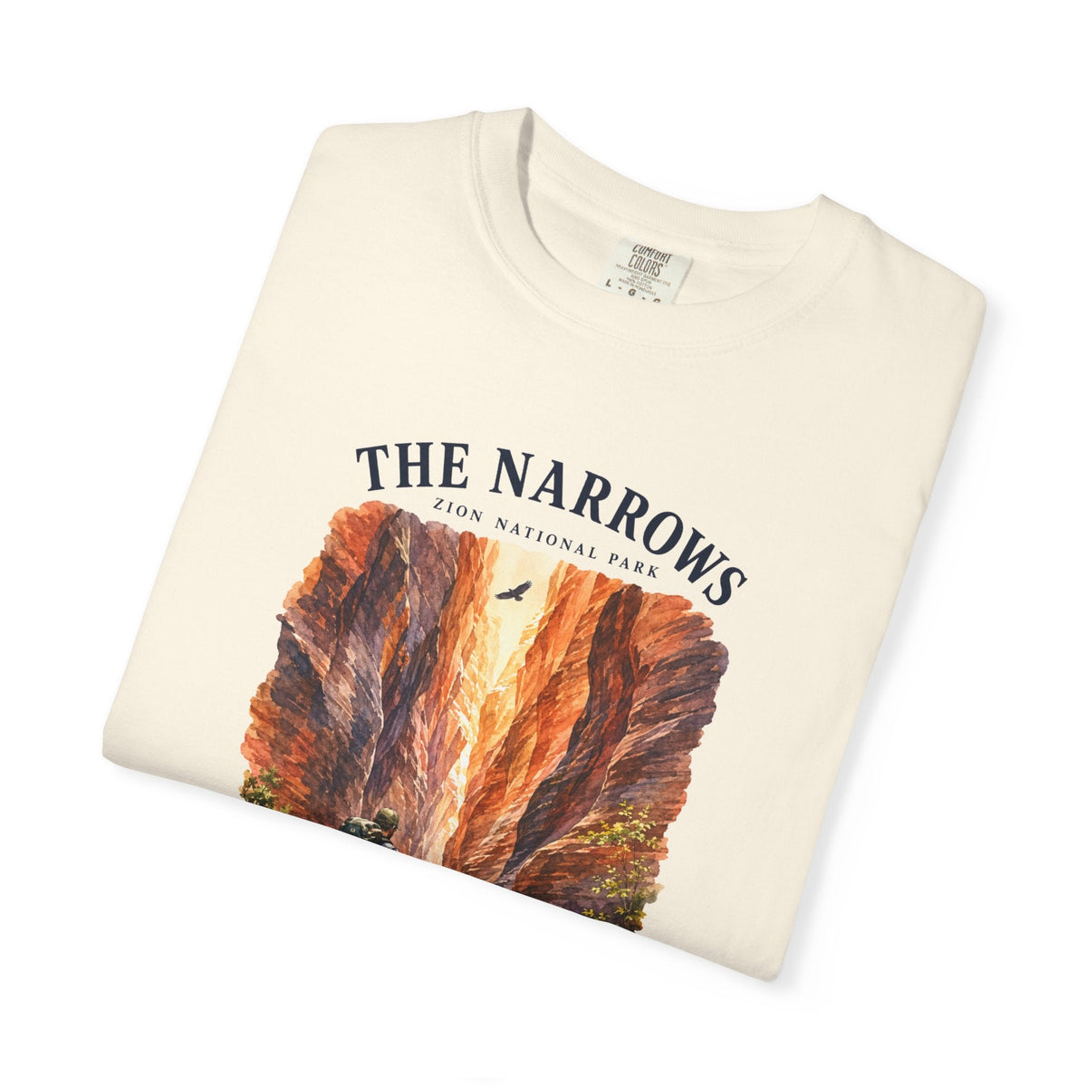 The Narrows Utah National Park Mountain T-Shirt -Ivory - Sloth & Duck