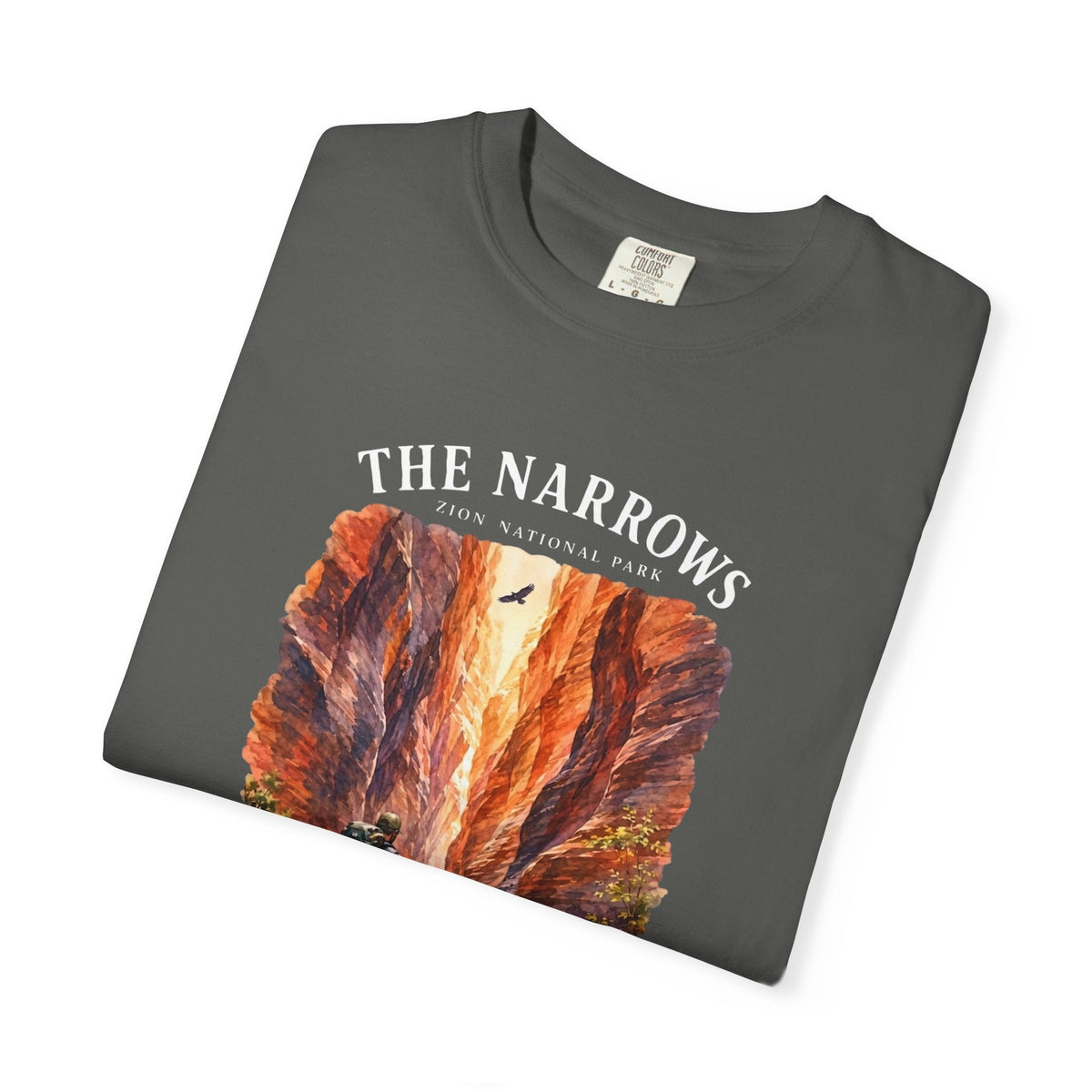 The Narrows Utah National Park Mountain T-Shirt -Pepper - Sloth & Duck