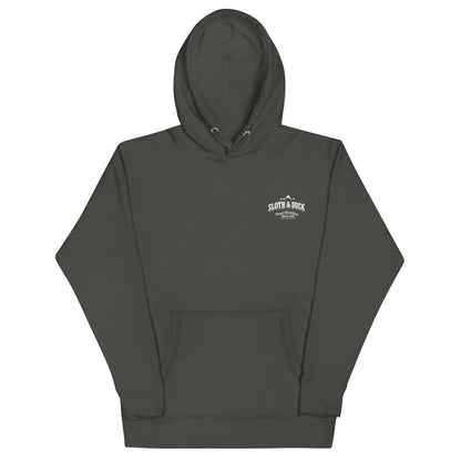 "The only person you have to beat is the one you were yesterday" Motivational Hoodie - Vintage Black - Sloth & Duck