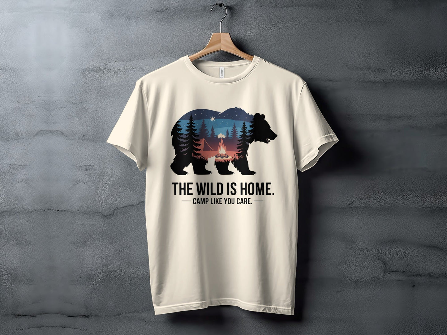 "The Wild is Home" T-Shirt - XS - Sloth & Duck