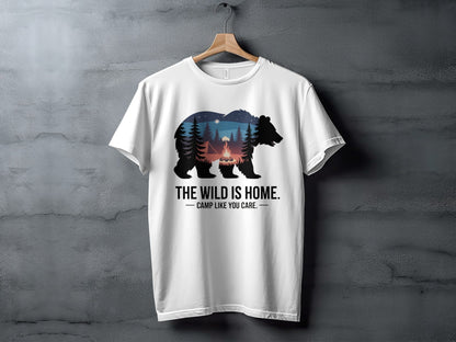 "The Wild is Home" T-Shirt - XS - Sloth & Duck