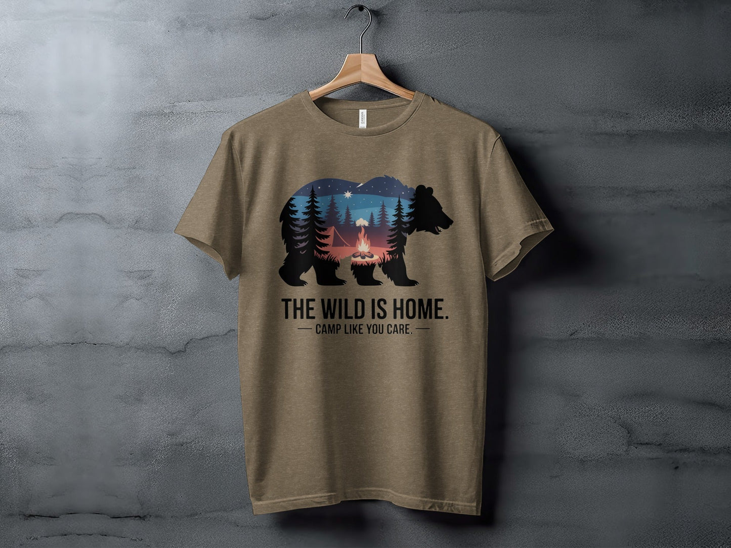 "The Wild is Home" T-Shirt - XS - Sloth & Duck