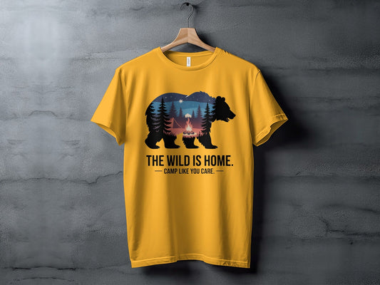 "The Wild is Home" T-Shirt - XS - Sloth & Duck