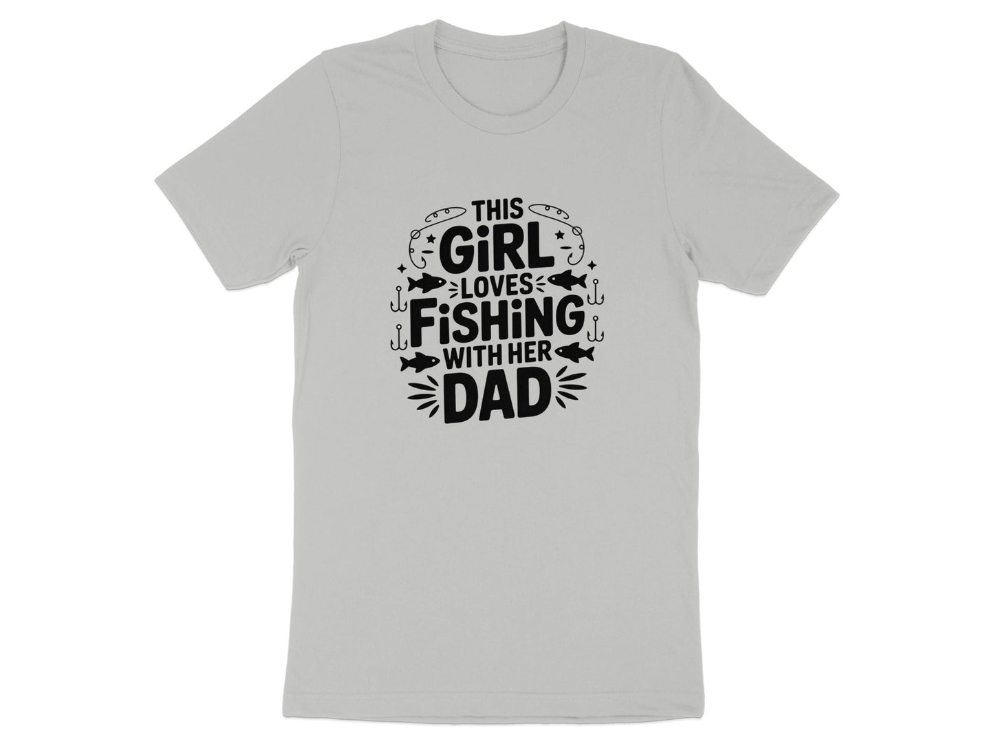 "This Girl Loves Fishing With Her Dad" T-Shirt - Women's T-Shirt - Sloth & Duck