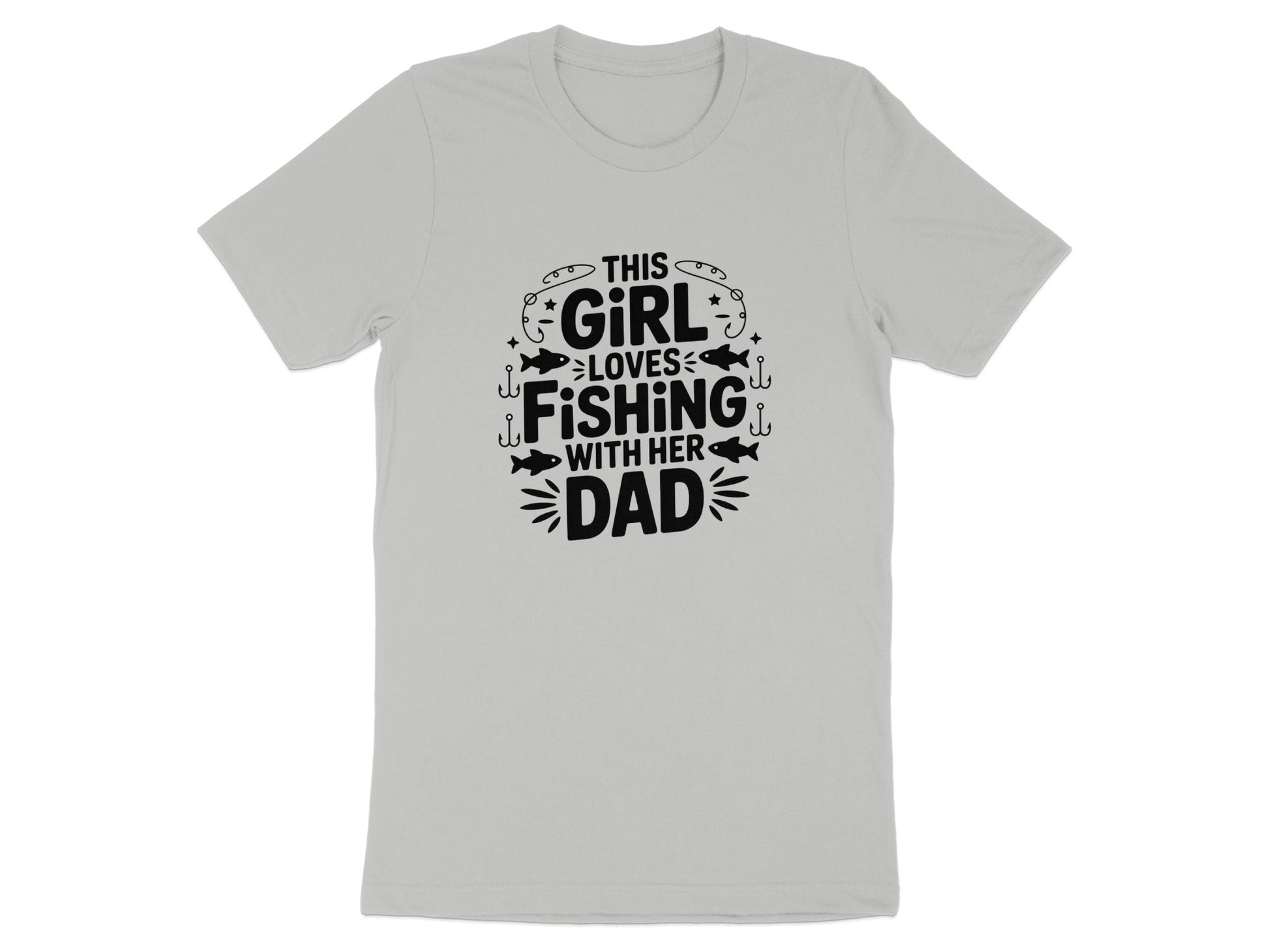 "This Girl Loves Fishing With Her Dad" T-Shirt - Women's T-Shirt - Sloth & Duck
