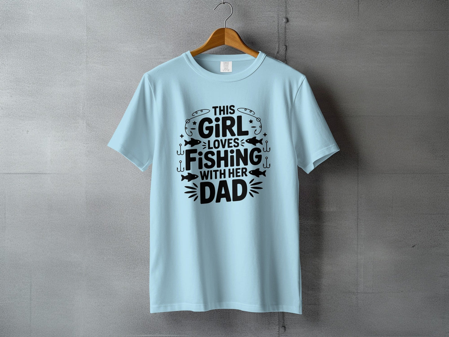 "This Girl Loves Fishing With Her Dad" T-Shirt - Women's T-Shirt - Sloth & Duck