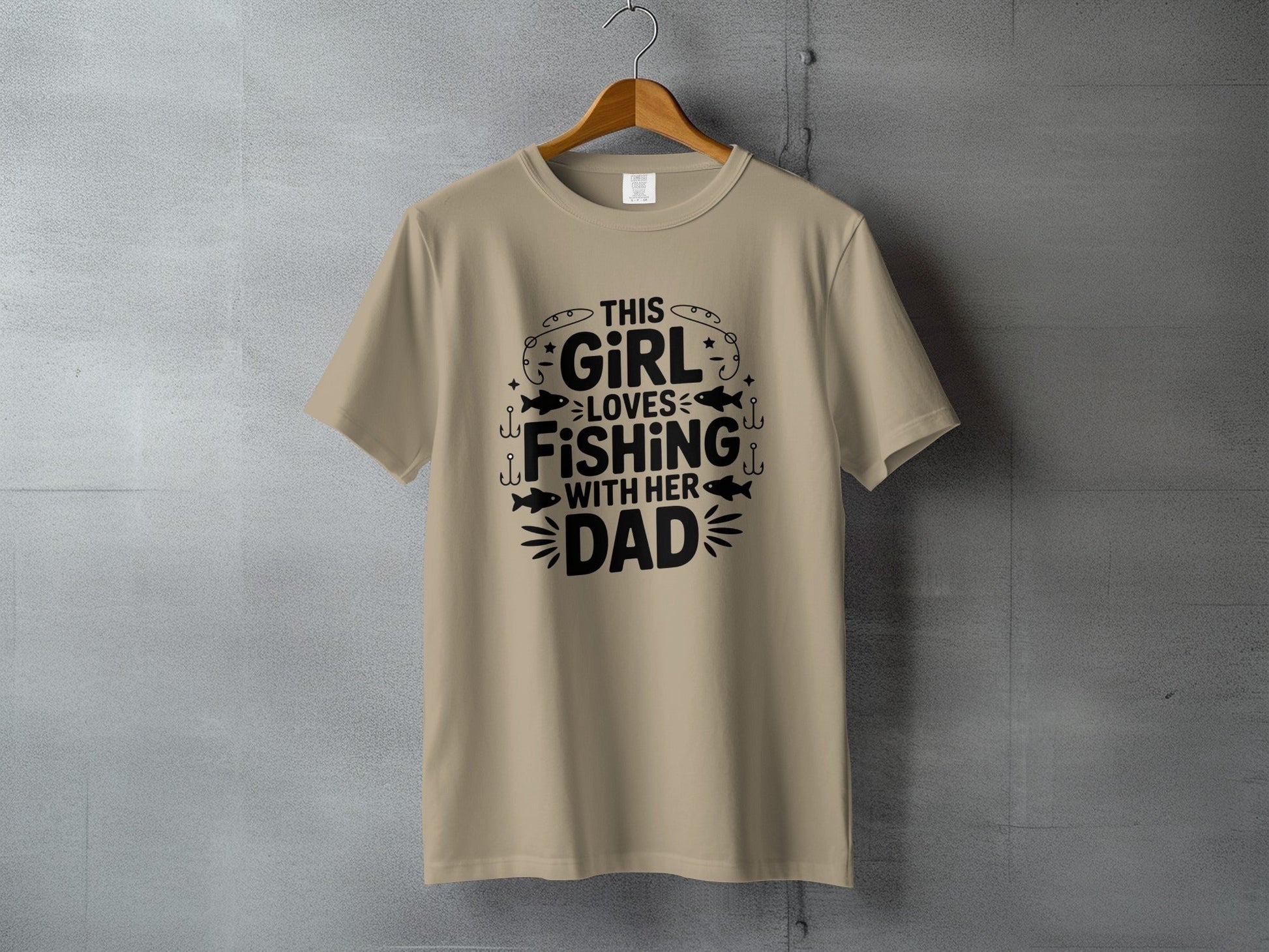 "This Girl Loves Fishing With Her Dad" T-Shirt - Women's T-Shirt - Sloth & Duck