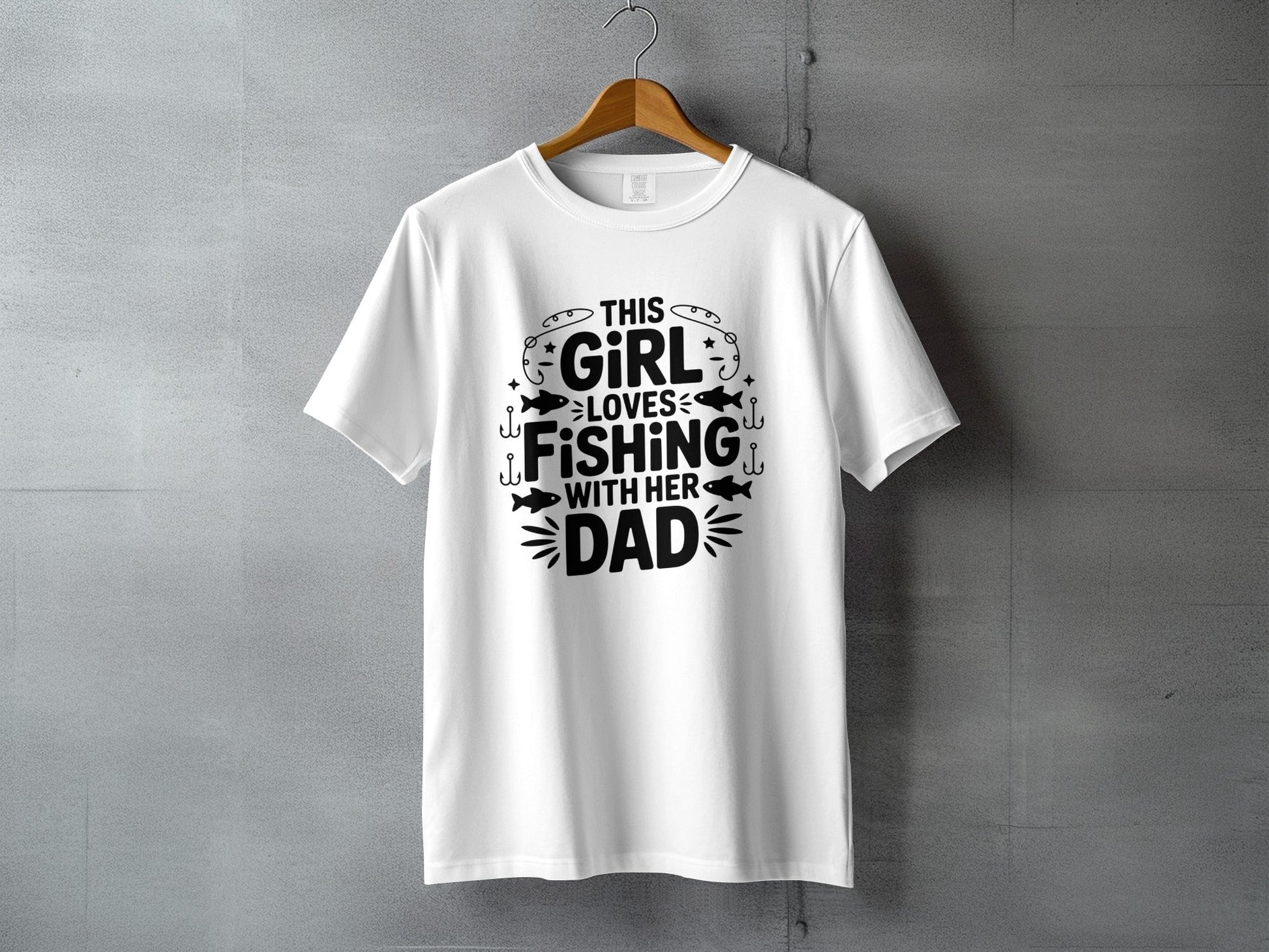 "This Girl Loves Fishing With Her Dad" T-Shirt - Women's T-Shirt - Sloth & Duck