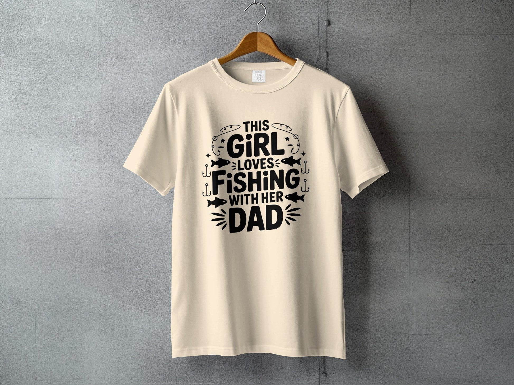 "This Girl Loves Fishing With Her Dad" T-Shirt - Women's T-Shirt - Sloth & Duck