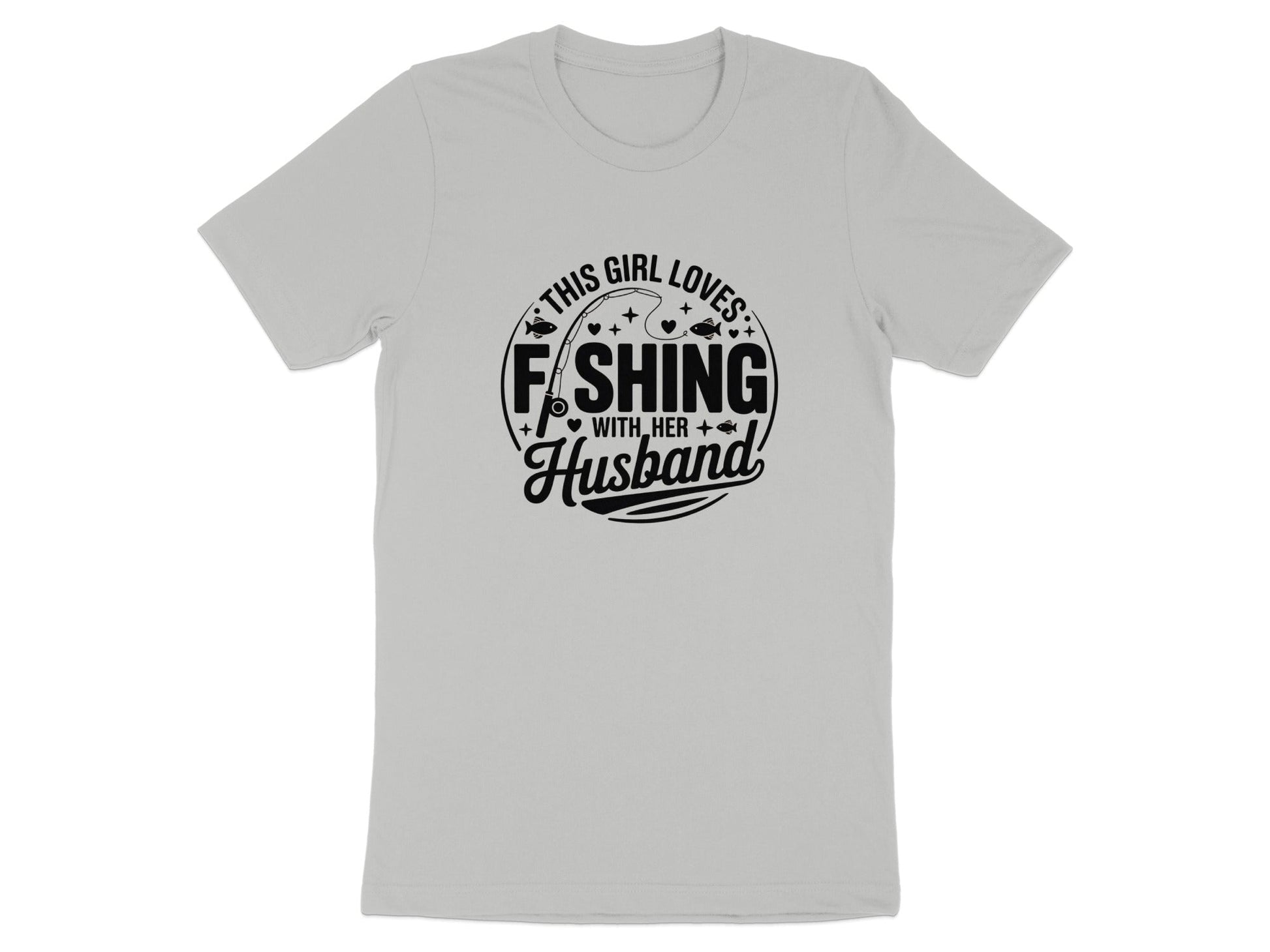 This Girl Loves Fishing With Her Husband T-Shirt - Women's T-Shirt - Sloth & Duck