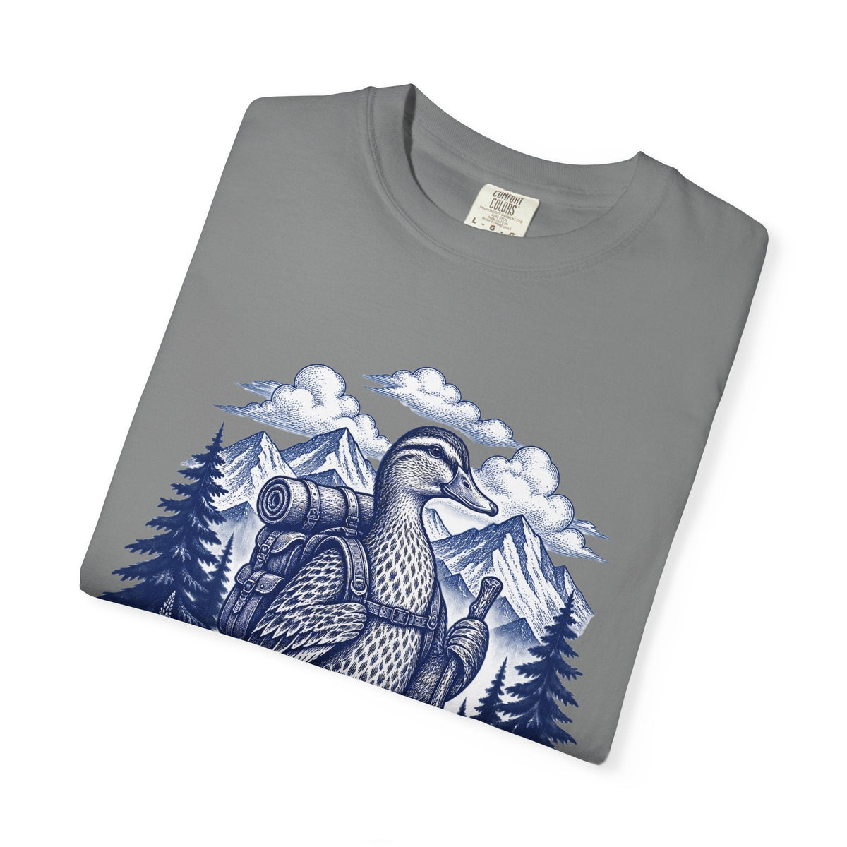 Trail Duck Hiking T-Shirt -Grey - Sloth & Duck
