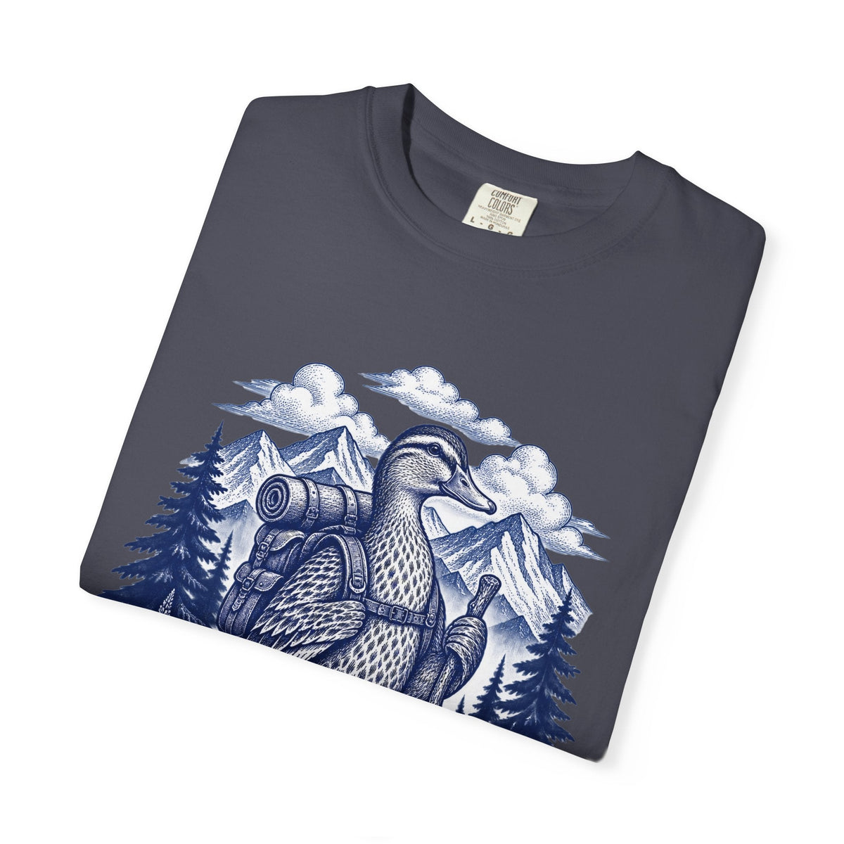 Trail Duck Hiking T-Shirt -Navy - Sloth & Duck