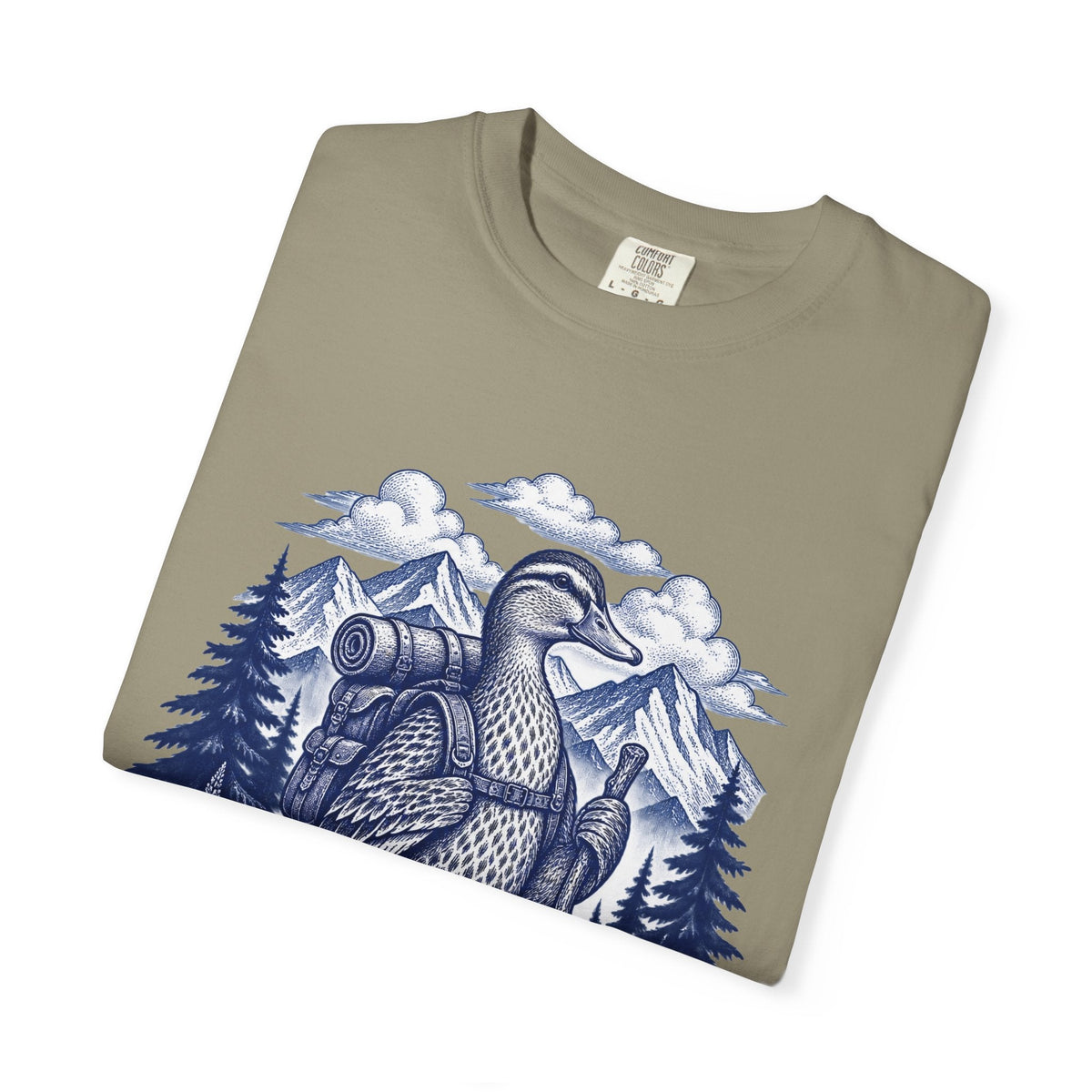 Trail Duck Hiking T-Shirt -Sandstone - Sloth & Duck