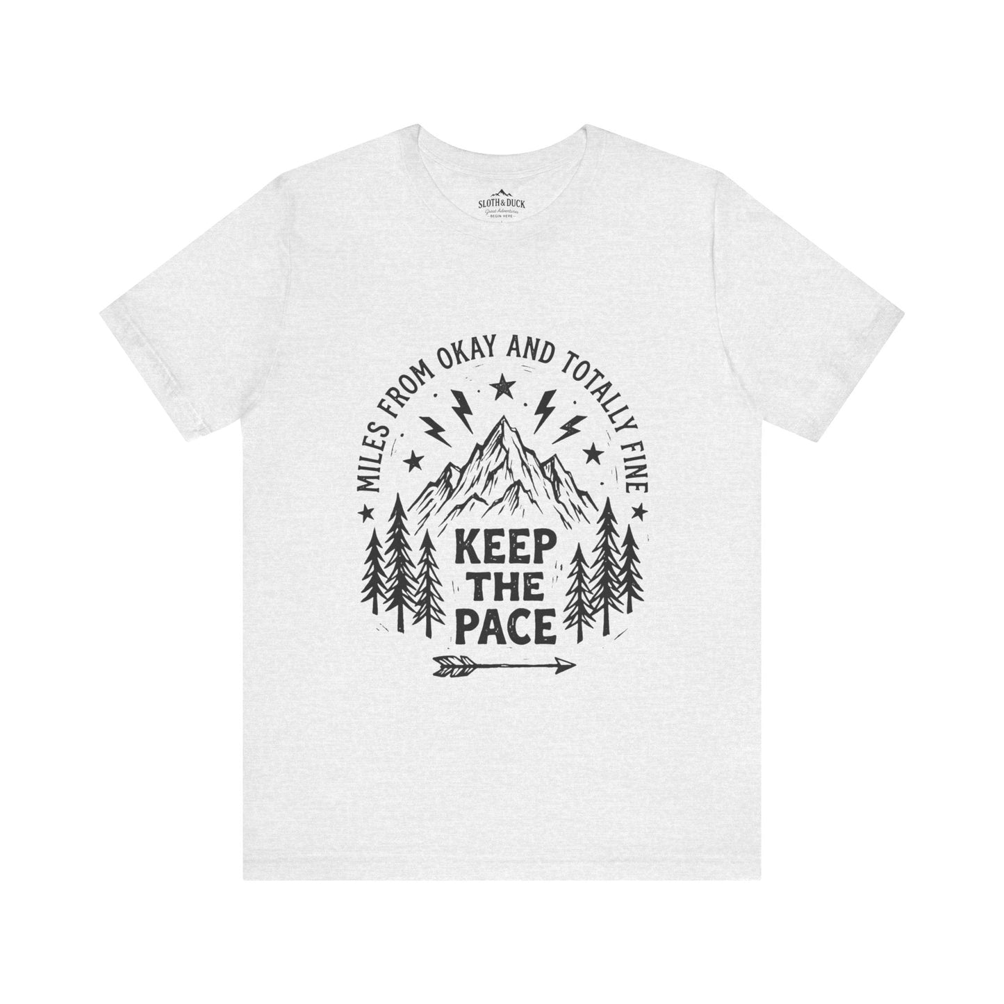 Trail Grit: Keep The Pace Mountain T-Shirt - S - Sloth & Duck