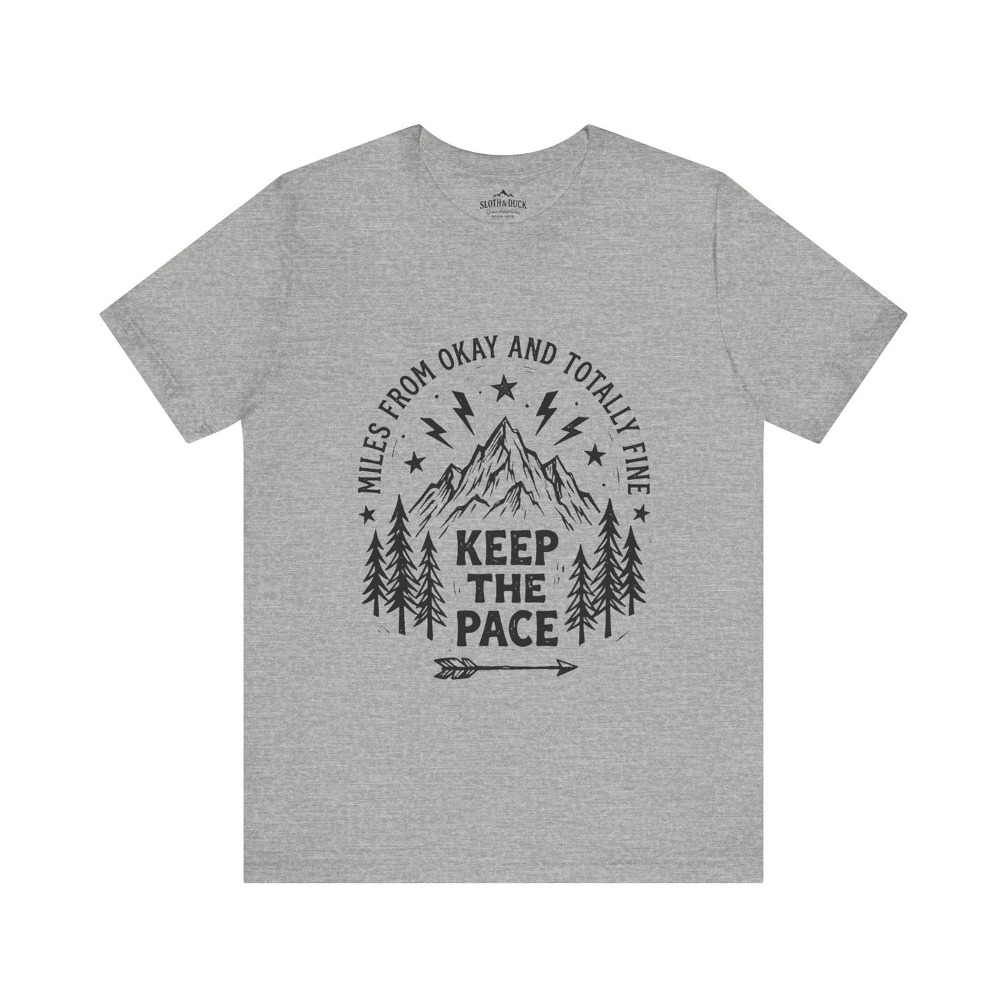 Trail Grit: Keep The Pace Mountain T-Shirt - S - Sloth & Duck