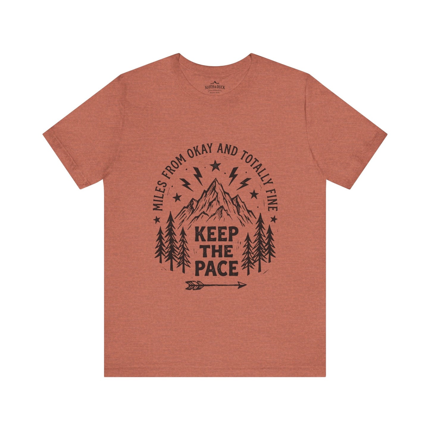 Trail Grit: Keep The Pace Mountain T-Shirt - S - Sloth & Duck