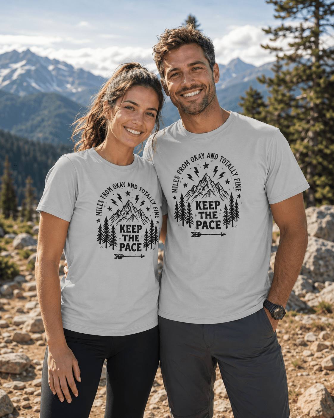 Trail Grit: Keep The Pace Mountain T-Shirt - S - Sloth & Duck
