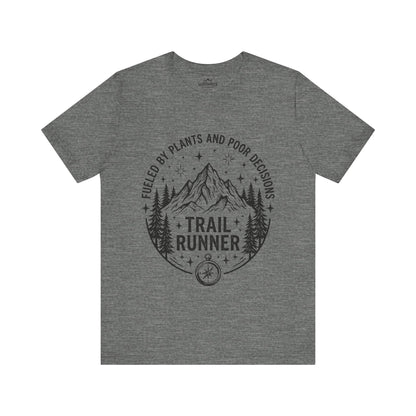 Trail Runner Fueled By Plants Mountain T-Shirt - M - Sloth & Duck