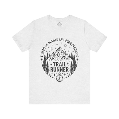 Trail Runner Fueled By Plants Mountain T-Shirt - S - Sloth & Duck