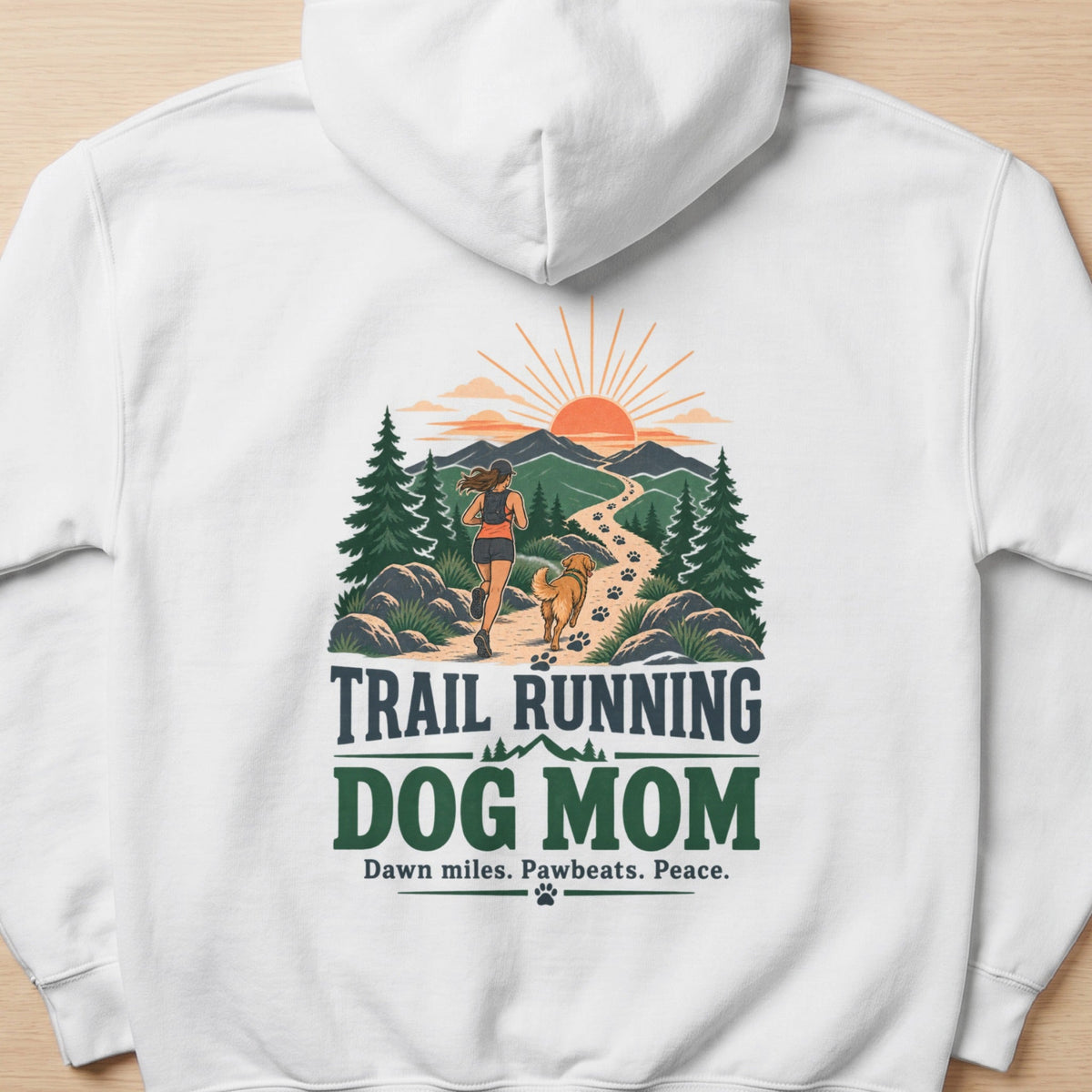 Trail Running Dog Mom Sweatshirt -XS - Sloth & Duck
