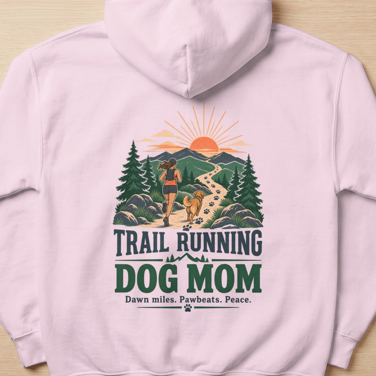 Trail Running Dog Mom Sweatshirt -XS - Sloth & Duck