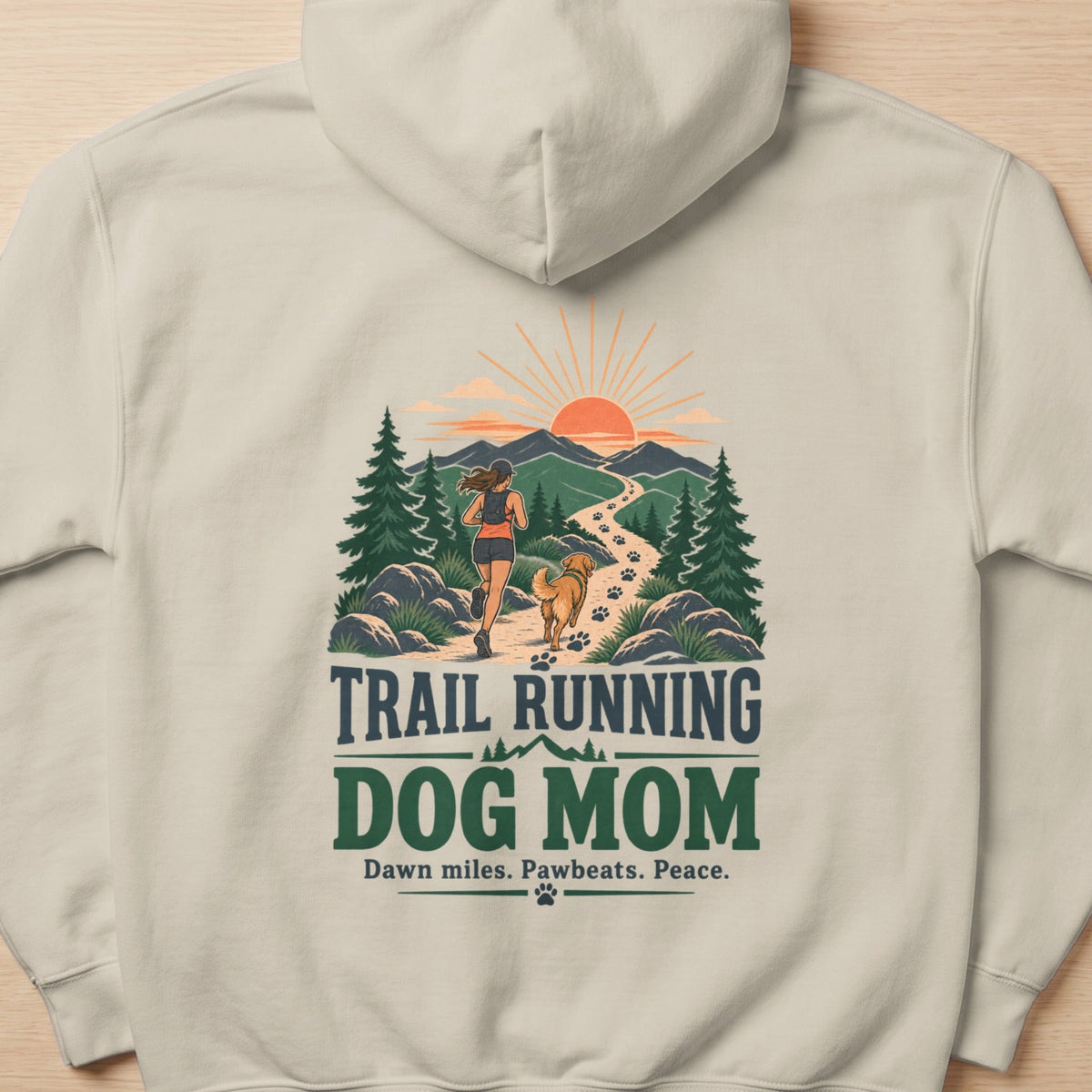Trail Running Dog Mom Sweatshirt -XS - Sloth & Duck