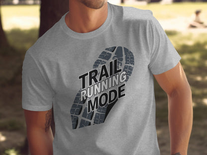 "Trail Running Mode Shoe Print" T-Shirt - T-Shirt - S - Sloth & Duck