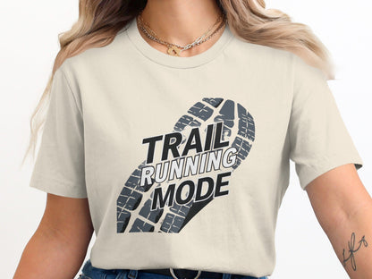 "Trail Running Mode Shoe Print" T-Shirt - T-Shirt - S - Sloth & Duck