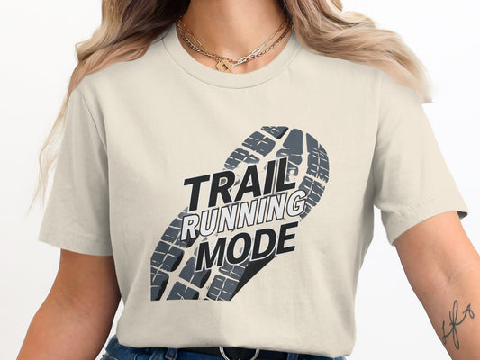 "Trail Running Mode Shoe Print" T-Shirt - T-Shirt - S - Sloth & Duck