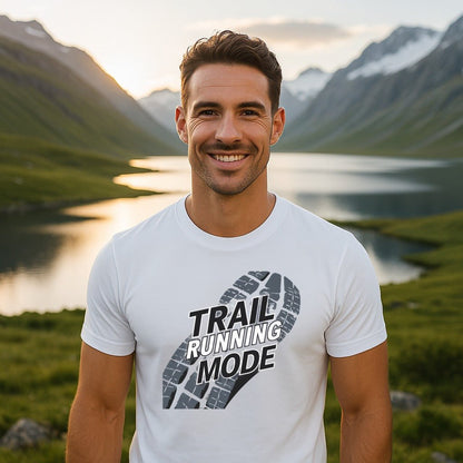 "Trail Running Mode Shoe Print" T-Shirt - T-Shirt - S - Sloth & Duck