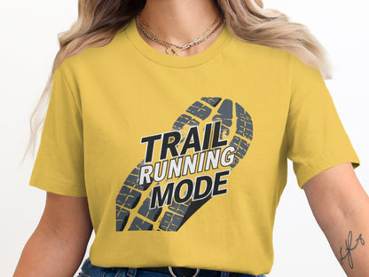 "Trail Running Mode Shoe Print" T-Shirt - T-Shirt - S - Sloth & Duck