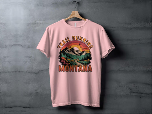 "Trail Running Montana" Adventure T-Shirt - T-Shirt - Sloth & Duck
