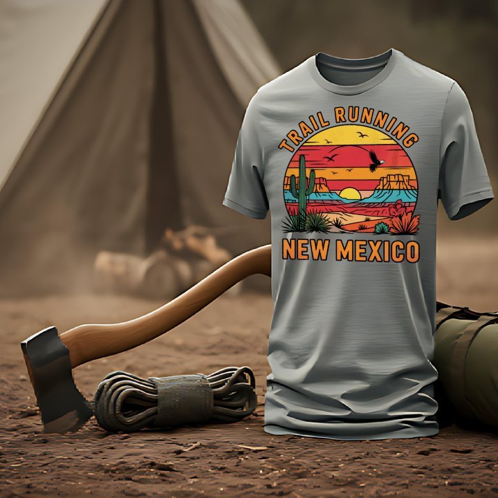 "Trail Running New Mexico" T-Shirt - T-Shirt - Sloth & Duck