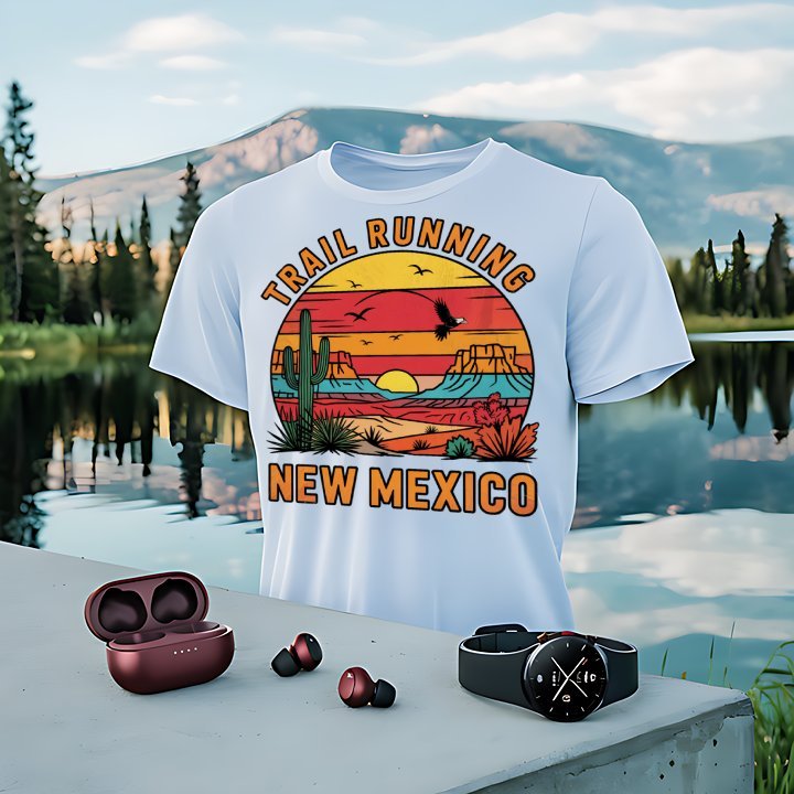"Trail Running New Mexico" T-Shirt - T-Shirt - Sloth & Duck